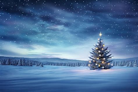 Christmas Nature Tree Snow Premium Photo Rawpixel