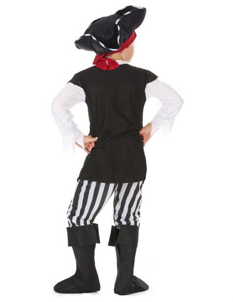 D Guisement Pirate Avec Rayures Noires Et Blanches Gar On Vegaooparty