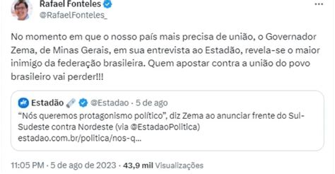 Como Governadores Do Nordeste Reagiram A Discurso Separatista De Zema