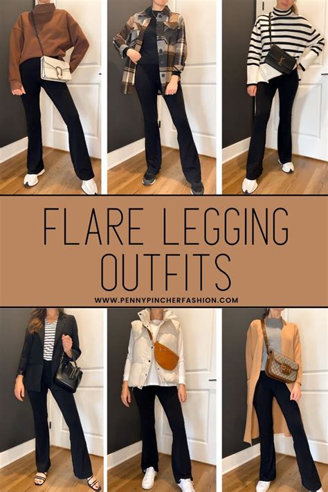 11 Flare Legging Outfits What To Wear With Flare Leggings Penny