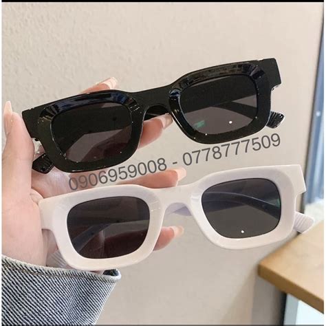 Mua Kính Vuông Nhỏ Bầu Màu Sắc Cam Trắng Đen Xanh Hot Trend Teen Tik Tok Hip Hop 2023 ST STORE
