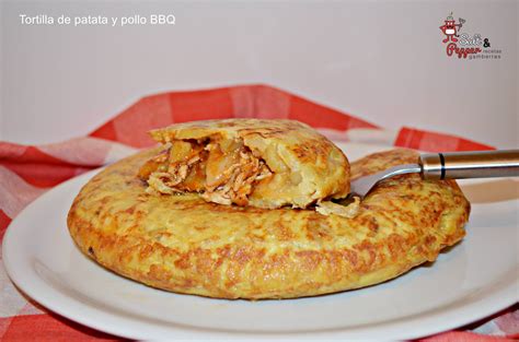 Tortilla De Patata Y Pollo Bbq Recetas Gamberras