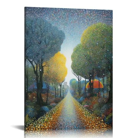 Comio V Inspire Art Modern Hand Painted Abstract Lucky Tree Canvas Art