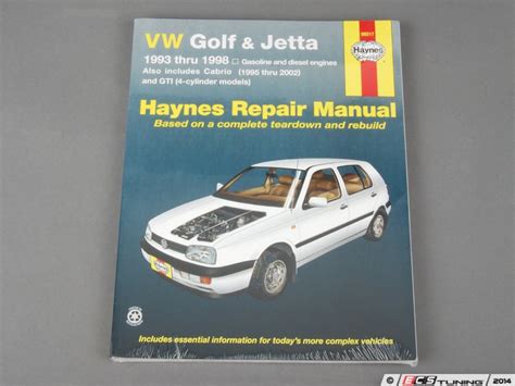 Haynes 96017 Haynes Repair Manual Vw Mkiii Golfjetta