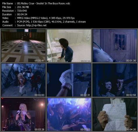 Motley Crue «Smokin' In The Boys Room» VOB File