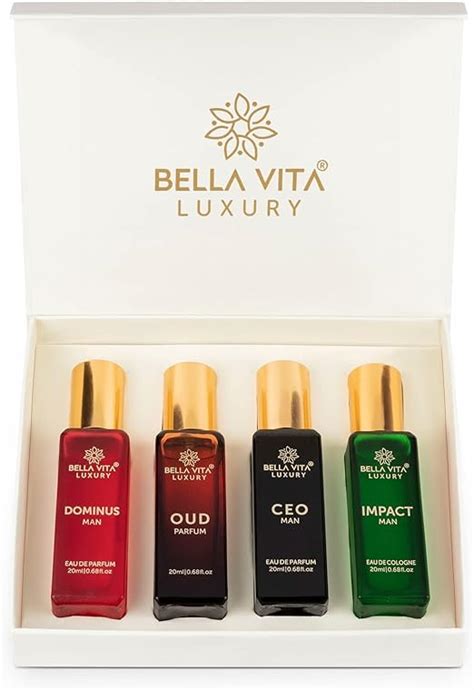 Bella Vita Organic Man Perfume T Set For Men 4x20 Ml Perfumes Luxury