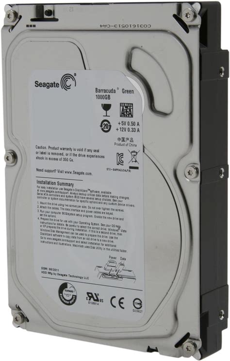 Seagate BarraCuda Green ST1000DL002 1TB 5900 RPM 32MB Cache SATA 3.0Gb ...