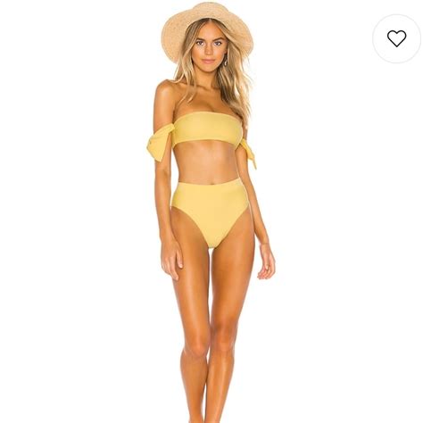 Tularosa Felicity Bikini Bottom High Waisted Fit Yell Gem