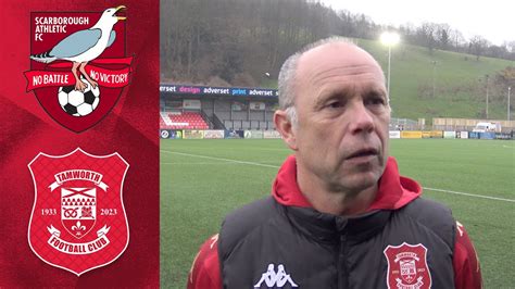 Scarborough Athletic Vs Tamworth Fc Post Match Interview Youtube