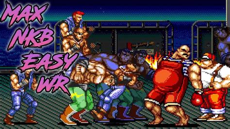 Max Easy Ninpo Kage Bunshin Streets Of Rage 2 New Era Speedrun