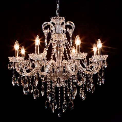 LUSTRE CRISTAL MARIA TERESA ESTILO CLASSICO CRISTAL TRANSPARENTE P 8