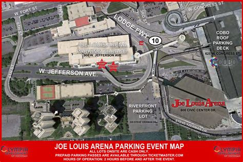 Great Joe Louis Arena Parking - Stadium Parking Guides