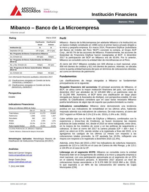 PDF Mibanco Banco De La Microempresa DOKUMEN TIPS