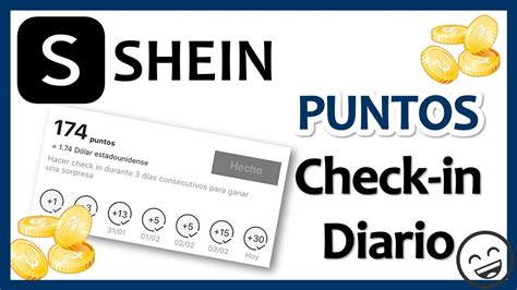 SHEIN Cómo hacer CHECK IN en SHEIN y ganar PUNTOS diario YouTube