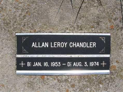 Allan Leroy Chandler 1953 1974 Find A Grave Memorial