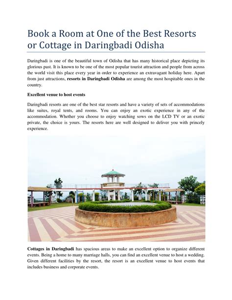 PPT - Resorts In Daringbadi Odisha PowerPoint Presentation, free download - ID:8151726