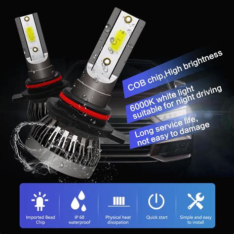 1 X LED Headlight Conversion Kit COB Bulb 120W 26000LM White High Power