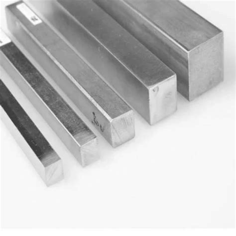 Polished MK 304 Stainless Steel Square Bar Size 10 80 MM Grade