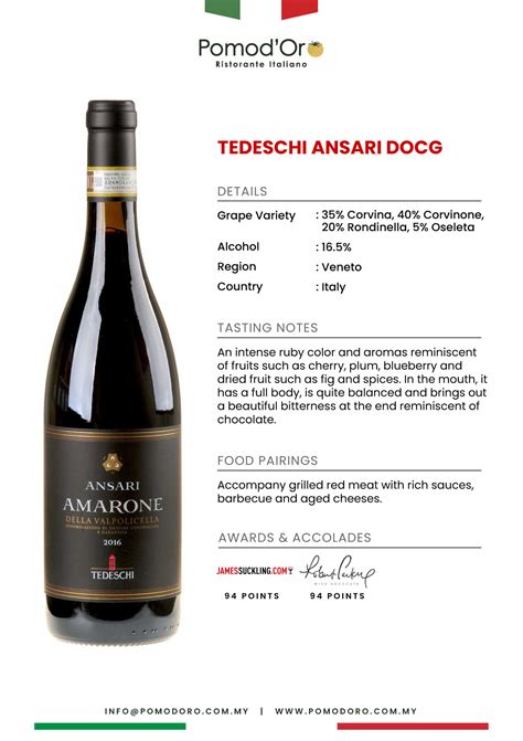 AMARONE TEDESCHI ANSARI DOCG