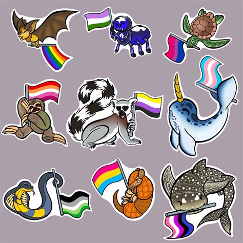 Animal Pride Stickers Etsy