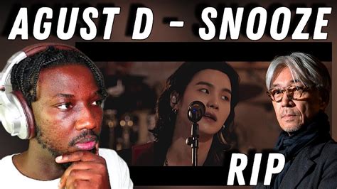 Agust D Ft Ryuichi Sakamoto Woosung Snooze Mv Reaction Youtube