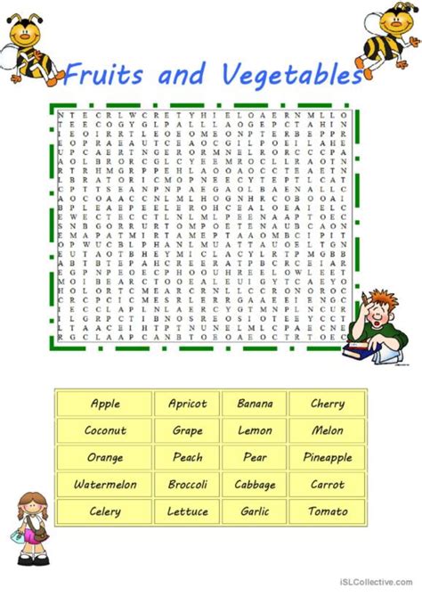 20 Vegetables Word Search English Esl Worksheets Pdf Doc 0D8