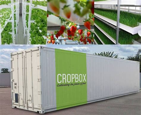 Cropbox Shipping Container Farm Vertical Farming Aquaponics Hydroponics