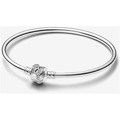 Limited Edition Pandora Moments Sparkling Shooting Star Clasp Bangle