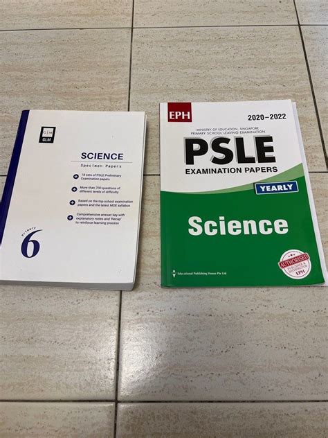 Glm Psle Science Test Papers Psle Exam Papers Hobbies Toys Books