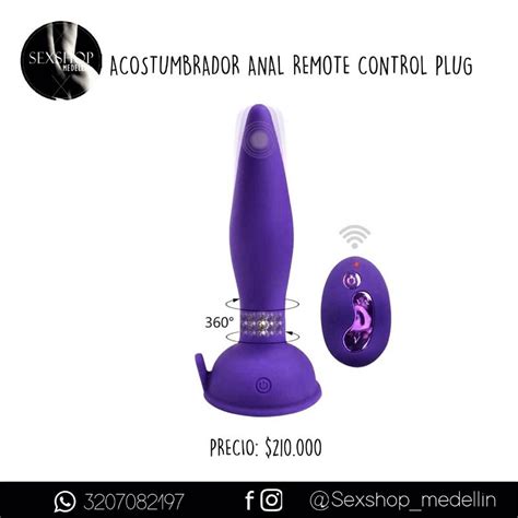 Acostumbrador Anal Remote Control Plug Cl Medell N Sex Shop