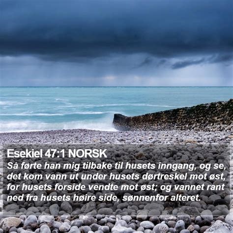 Esekiel Norsk S F Rte Han Mig Tilbake Til Husets Inngang Og