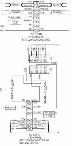 Kenwood Car Radio Stereo Audio Wiring Diagram Autoradio Connector Wire