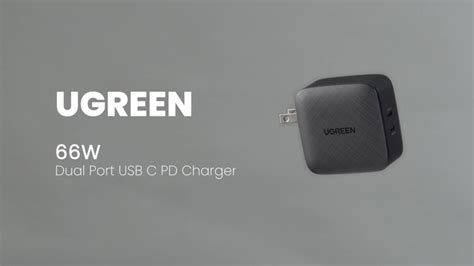 Ugreen W Dual Port Usb C Charger Ports Small Fast Wall Charger Pd