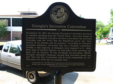 Georgias Secession Convention Old State Capitol Milledgeville