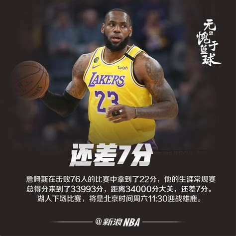 还差7分！詹姆斯周六迎战字母哥将创造新历史 Nba 新浪竞技风暴 新浪网