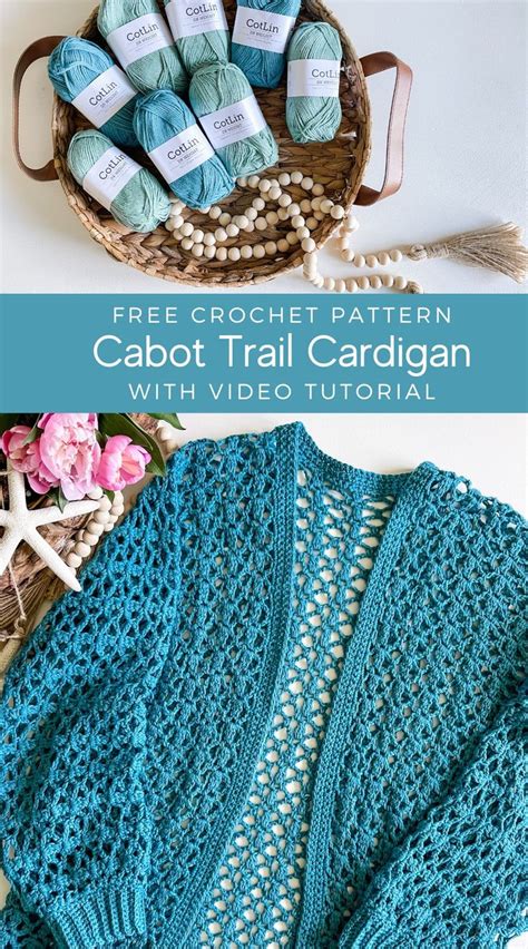 Free Lace Crochet Cardigan Pattern Cabot Trail Cardigan Gehaakte