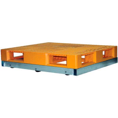 Pallet Dolly DOL-4242-6NT 42"L x 42"W 4000 Lb. Capacity Non-Tilt Rollers | 251544N ...