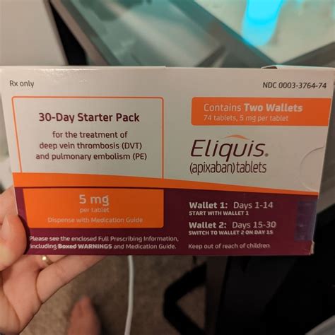 Other Eliquis 3 Day Starter Pack 5mg Poshmark