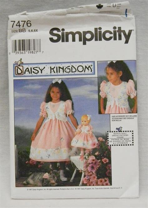 Simplicity Daisy Kingdom Pattern