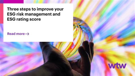 Three Steps To Improve Your Esg Risk Management And Esg Rating Score Wtw