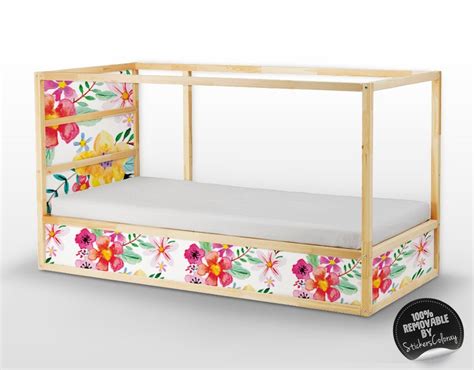 Decals For Kura Bed Ikea Vibrant Floral Sticker Set PACK OF Etsy