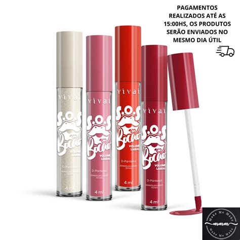 Gloss Labial SOS Bocão Colors Vivai Shopee Brasil