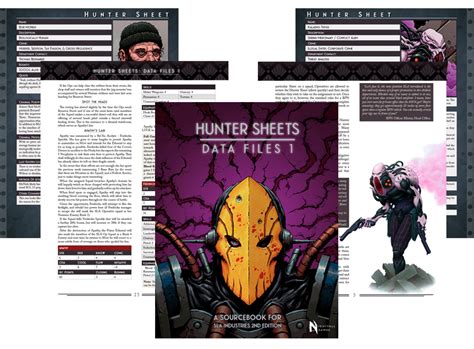 Sla Industries Hunter Sheets Data Files 1 Nightfall Games Sla