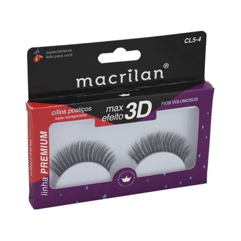 Cílios Macrilan Max Efeito 3d Linha Premium CL5 4 no Shoptime