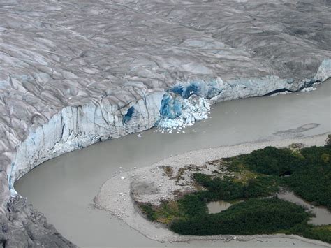 A Blue Glacier While In A Float Plane From Juneau We Flew Over Six