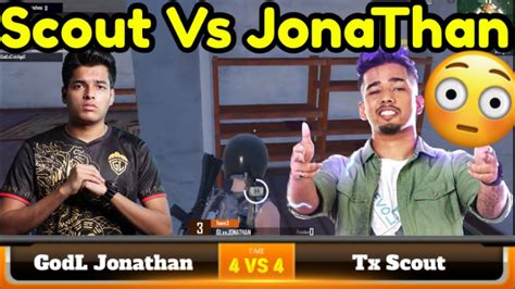 Godlike Vs Xspark 4v4 Fight🔥😱 Jonathan Vs Scout🚀 Godl Vs Xspark