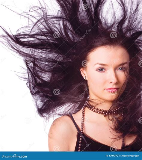 Windy hair stock photo. Image of looking, caucasian, freedom - 4704372