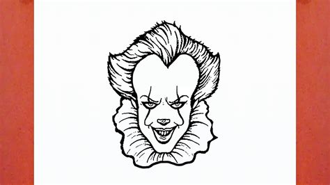 HOW TO DRAW PENNYWISE THE CLOWN FROM IT - YouTube