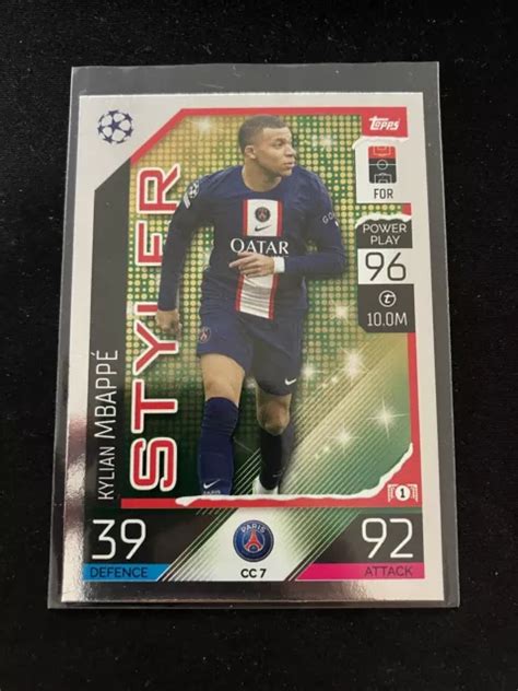 TOPPS MATCH ATTAX Champions League 22 23 CC 7 Kylian Mbappe Christmas