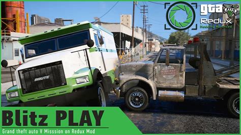 Gta On Redux Graphics Mod Blitz Play Heist Mission Armored Bank